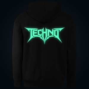 TECHNO hoodie back print