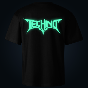 Techno oversized t-shirt backprint