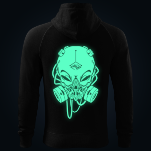 Toxic Visitor zipped hoodie