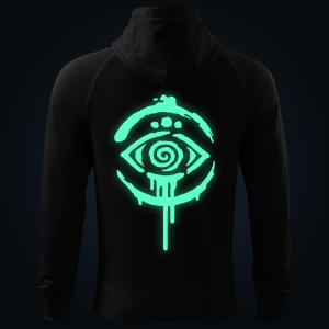 Tribal Eye zipped hoodie