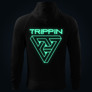 Trippin zipped hoodie