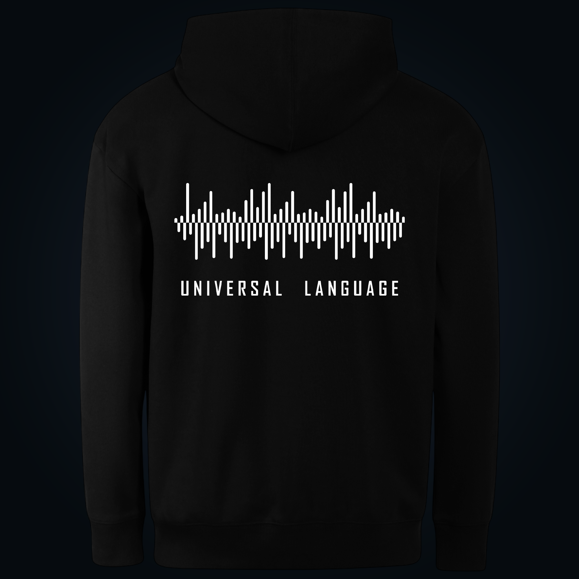 UNIVERSAL LANGUAGE hoodie back print - Image 2