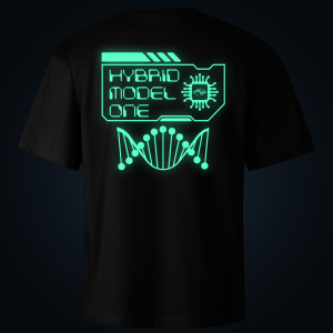 HYBRID MODEL ONE oversized t-shirt backprint