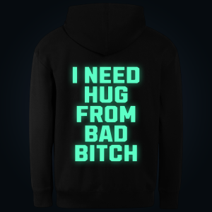 I NEED HUG hoodie back print