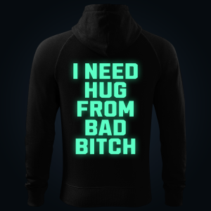 I NEED HUG zipped hoodie