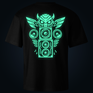 RAVE TOTEM oversized t-shirt backprint