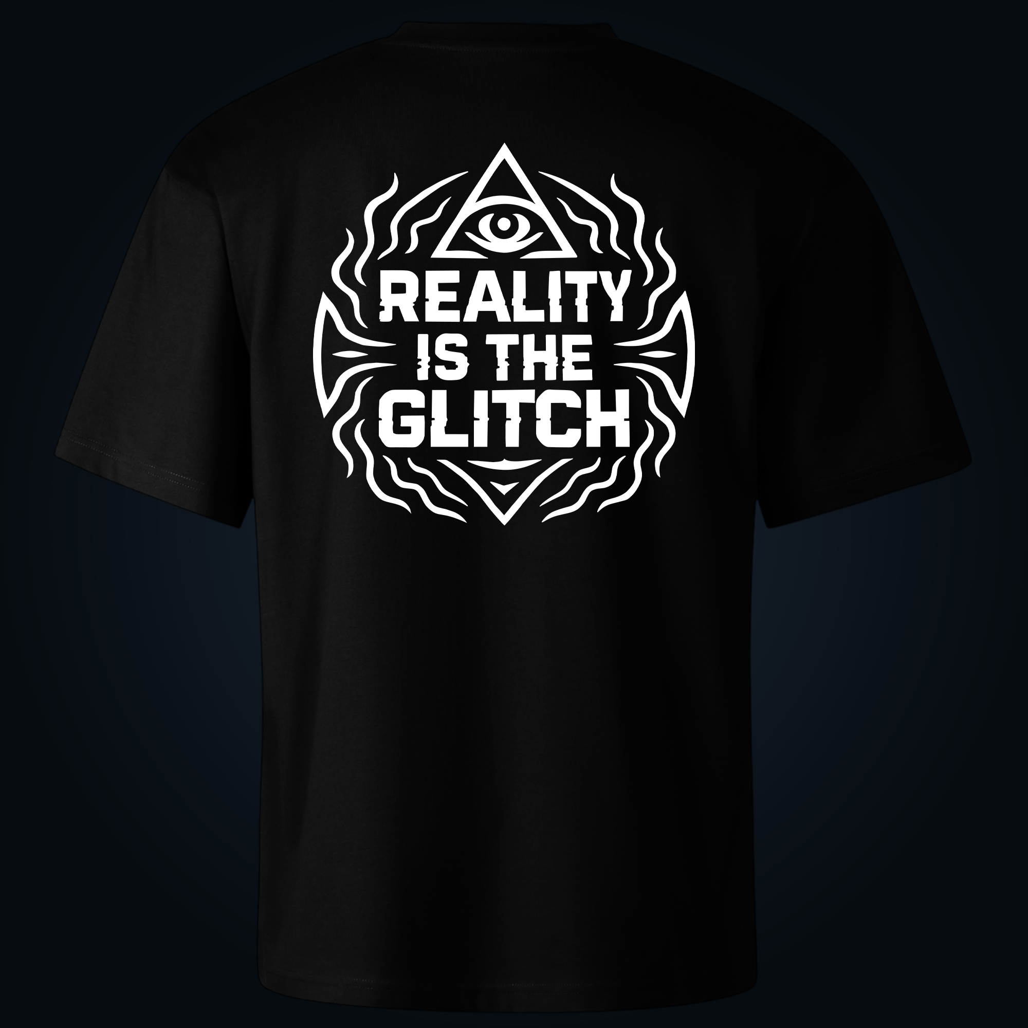 REALITY IS THE GLITCH oversized t-shirt backprint - Image 2