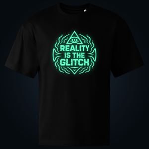 REALITY IS THE GLITCH oversized t-shirt
