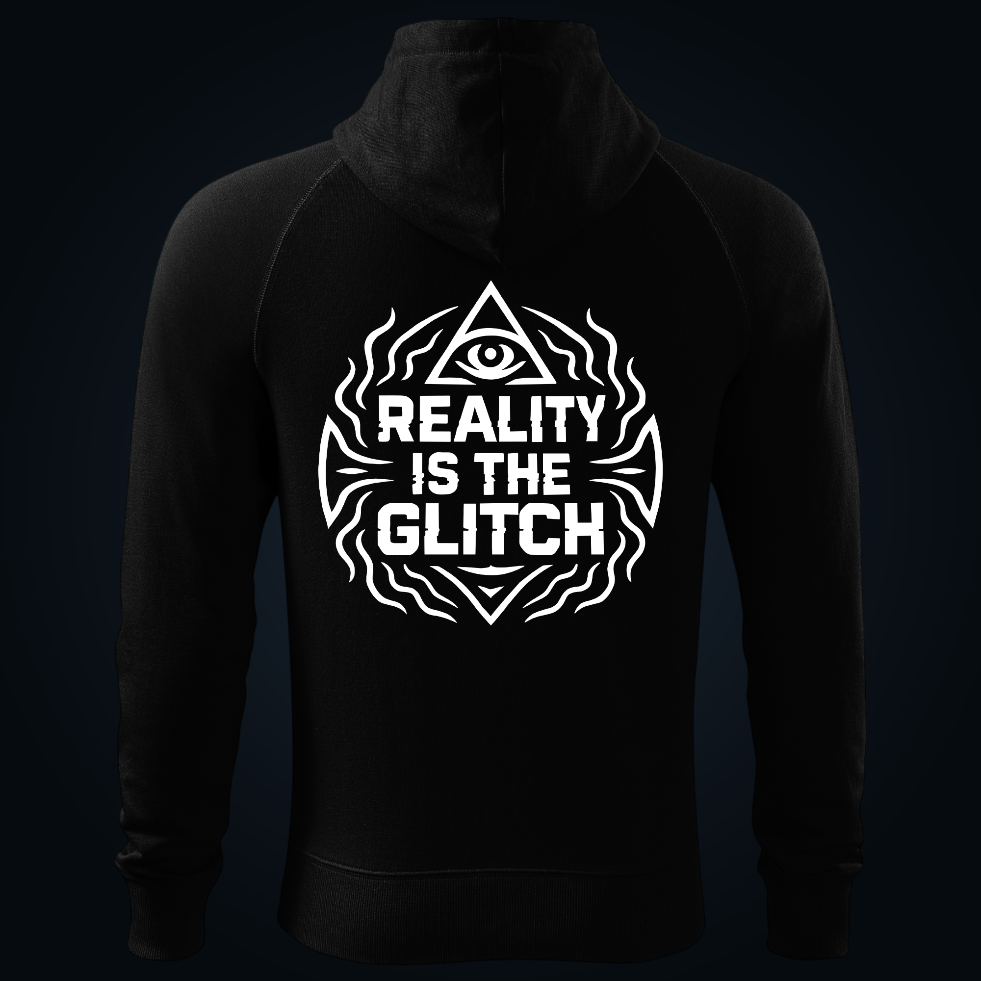REALITY IS THE GLITCH zipped hoodie - Image 2