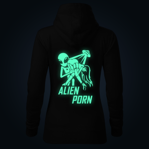 Alien Porn women's hoodie back print
