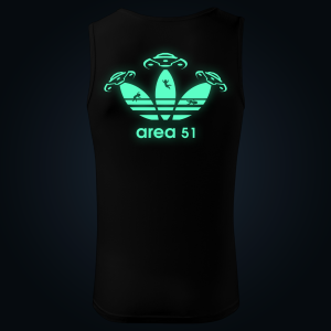 Area 51 tank top men back print