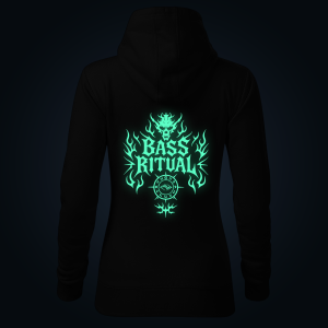 BASS RITUAL women's hoodie back print