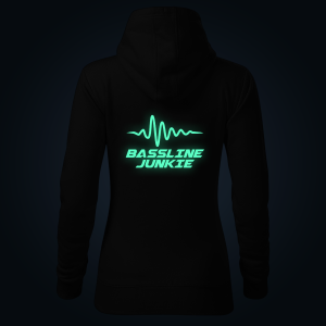 Bassline Junkie women's hoodie back print