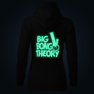 Big Bong Theory women's hoodie back print
