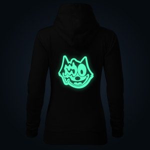 Cat women's hoodie back print