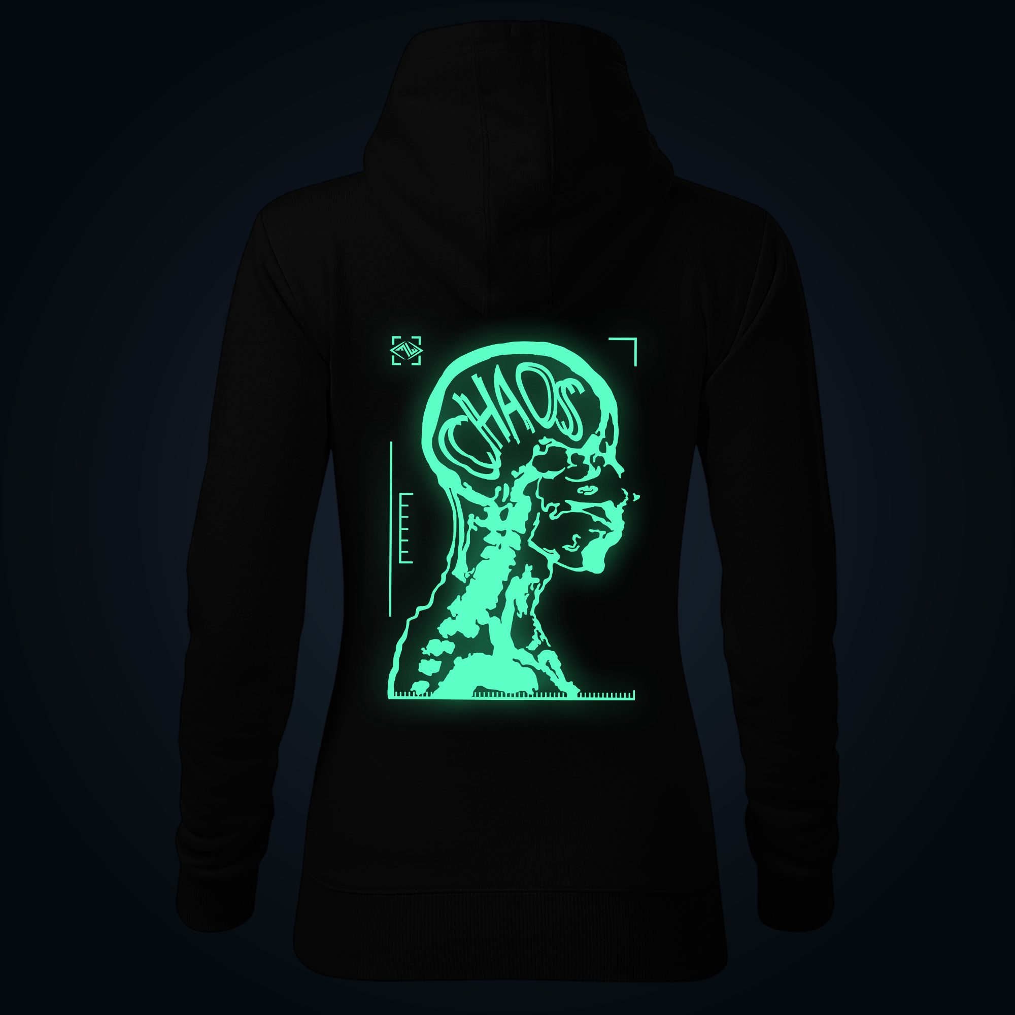 Chaos women's hoodie back print