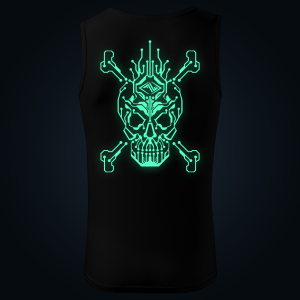 Cyber Pirate tank top men back print