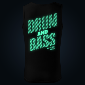 DRUM AND BASS tank top men back print
