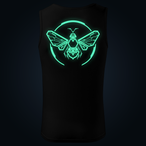 Electric Bee tank top men back print