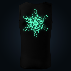 FCK tank top men back print