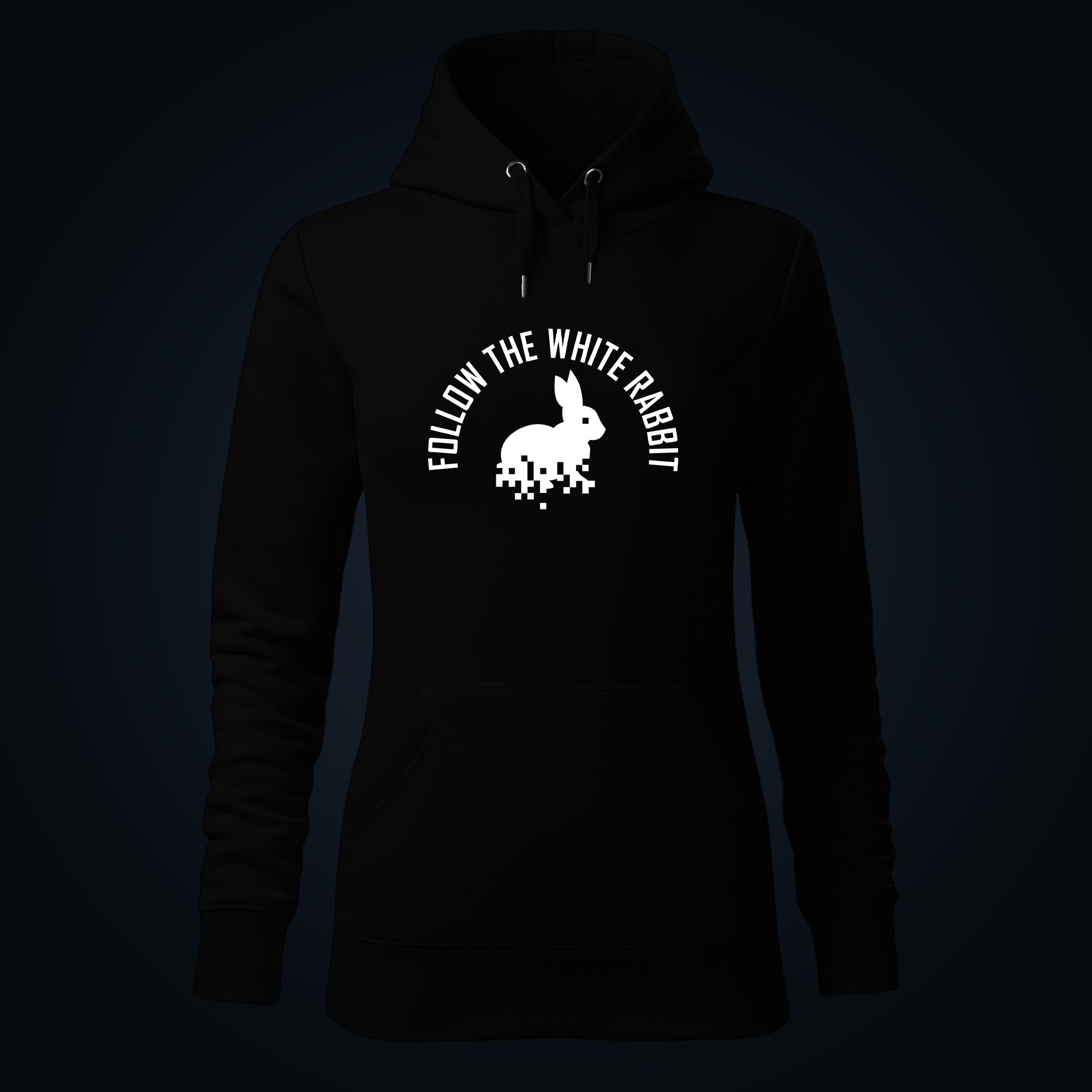 Follow The White Rabbit women's hoodie - Image 2