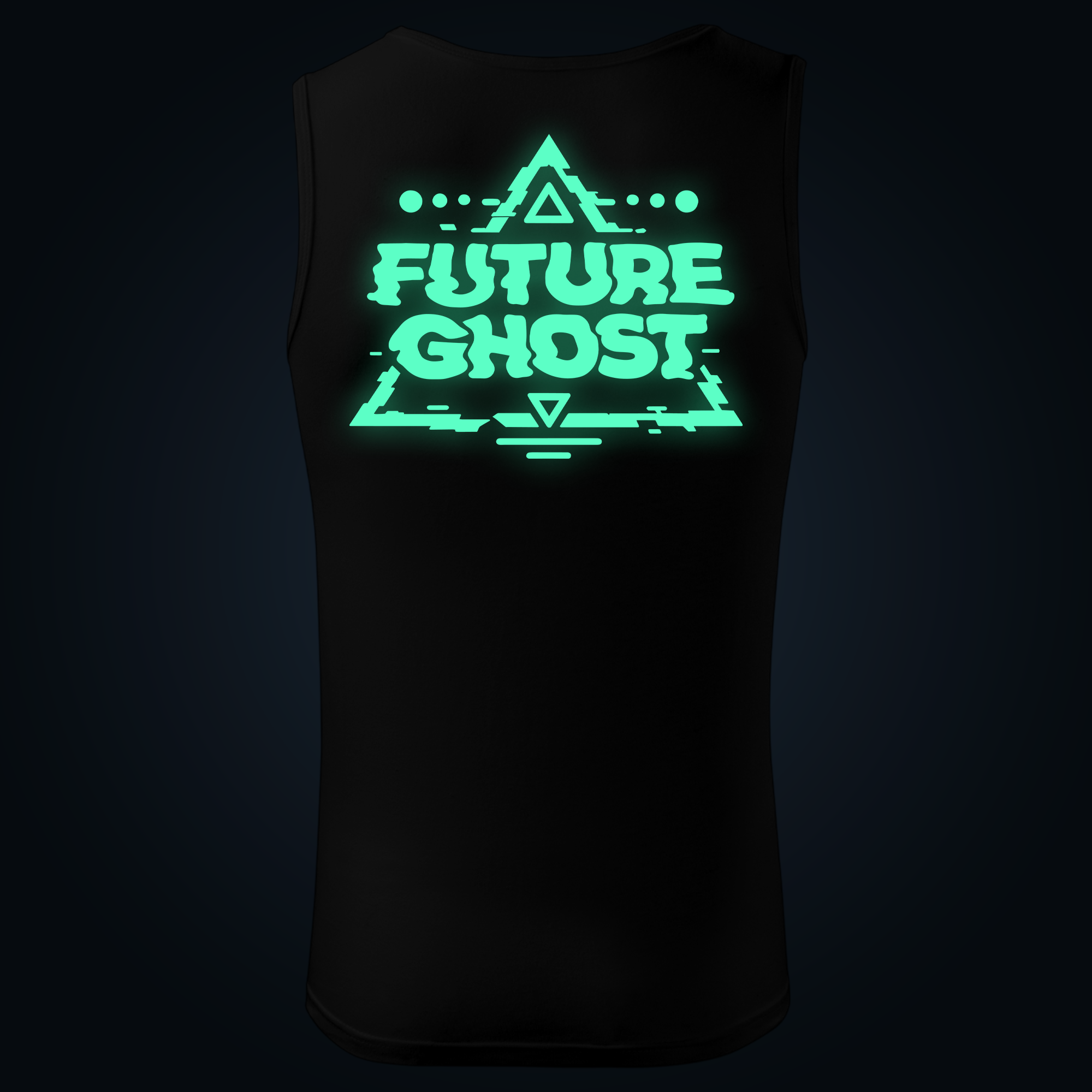 FUTURE GHOST tank top men back print