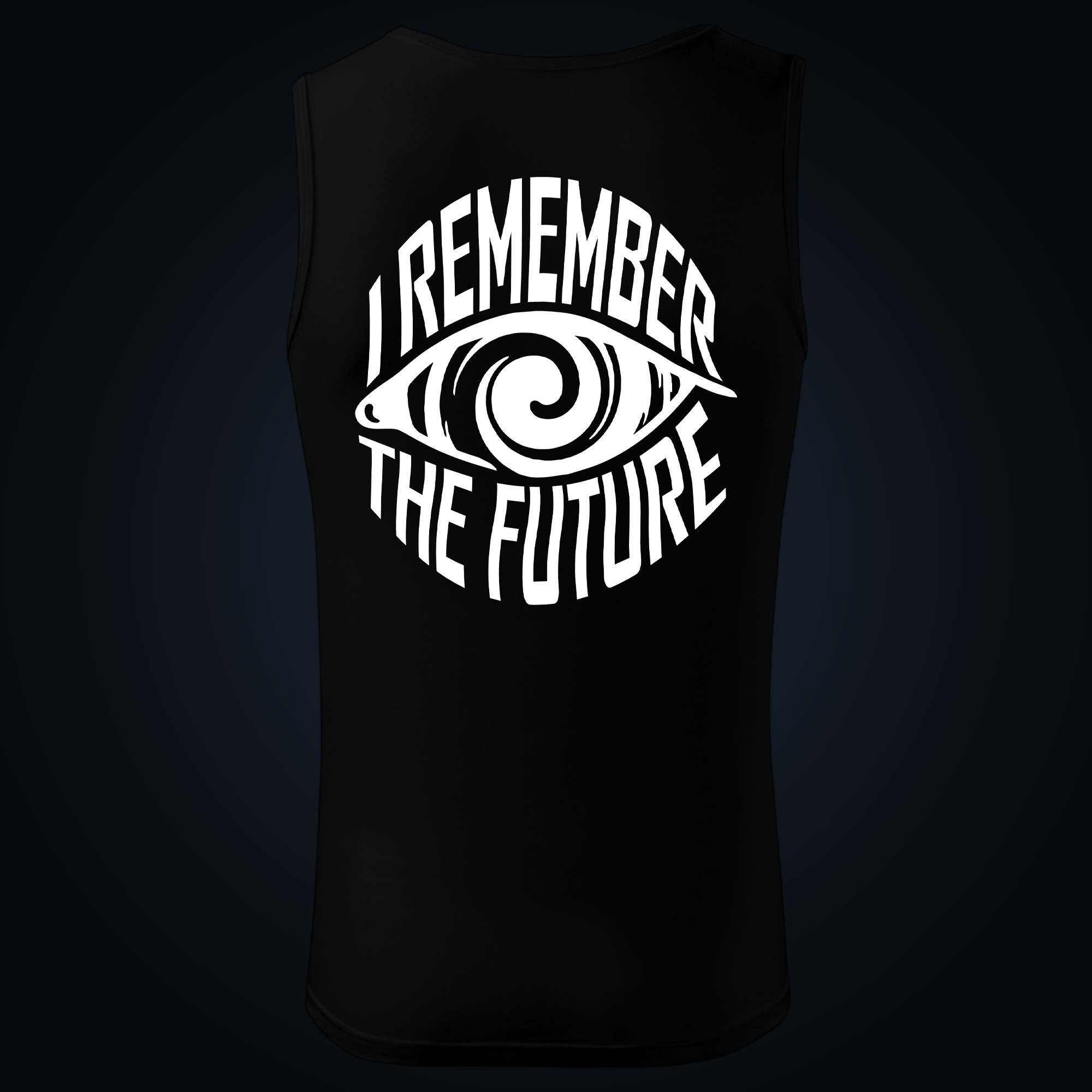 I Remember The Future tank top men back print - Image 2