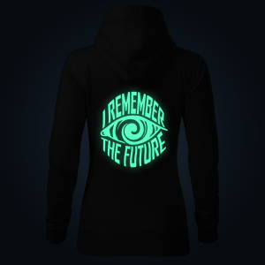 I Remember The Future women's hoodie back print