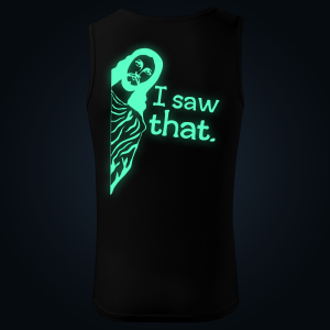 I Saw That tank top men back print