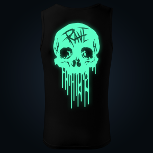 Melting Skull tank top men back print