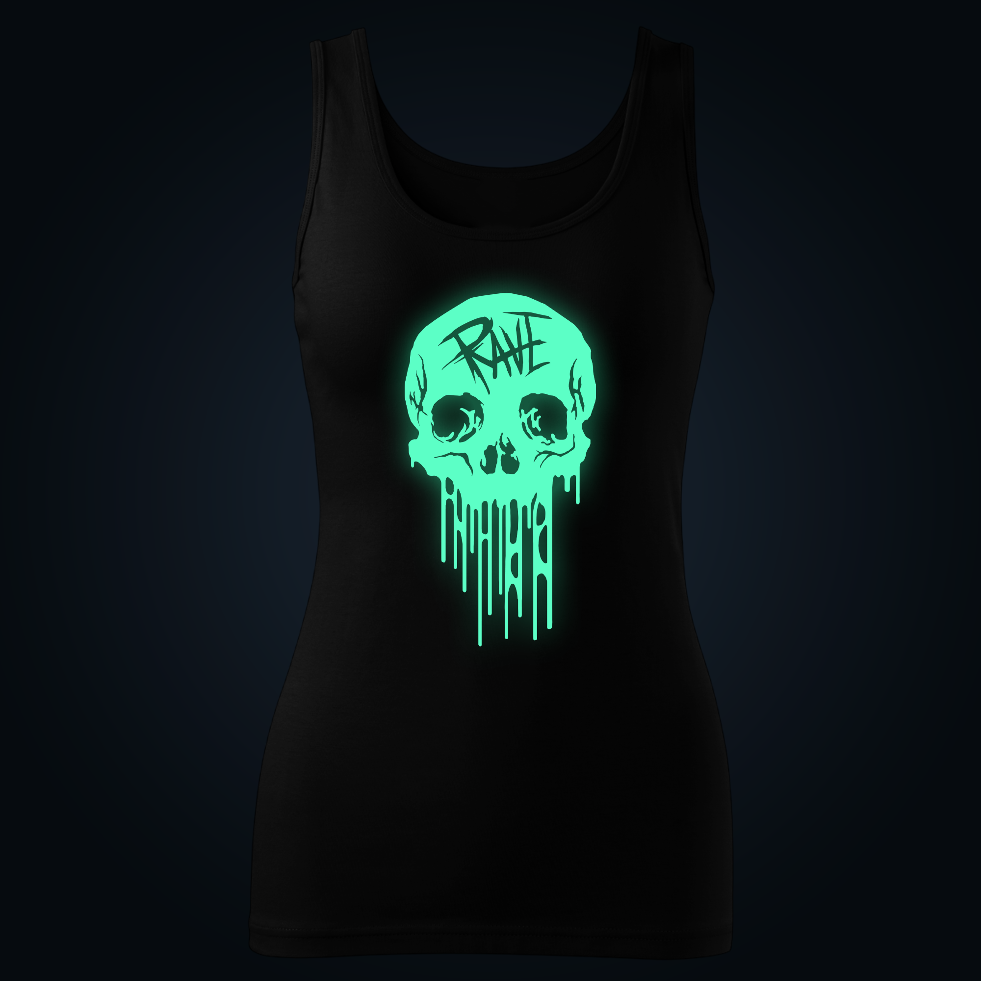 Melting Skull tank top women