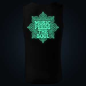 MUSIC FEEDS THE SOUL tank top men back print