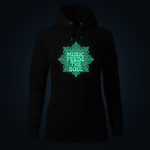 MUSIC FEEDS THE SOUL women's hoodie