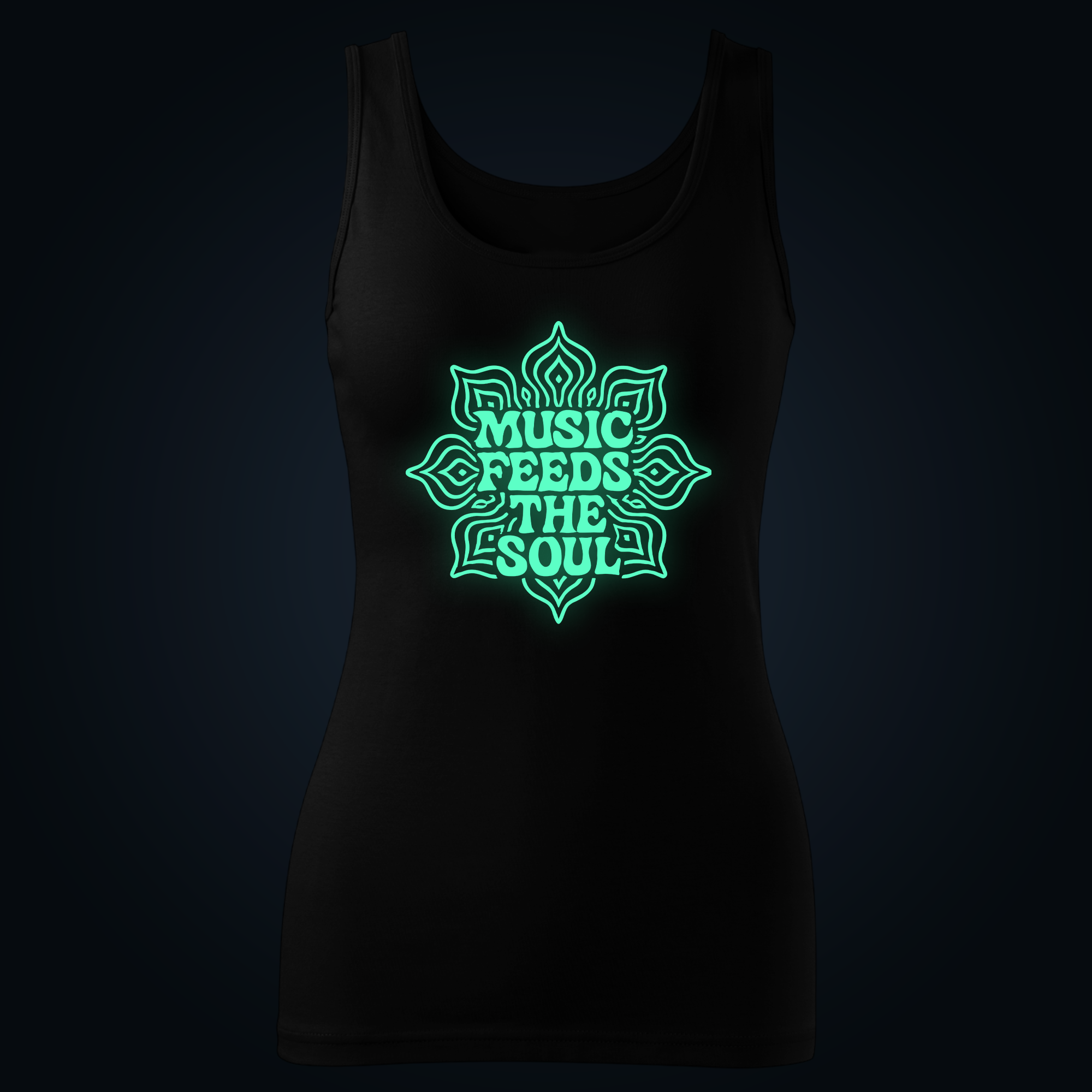 MUSIC FEEDS THE SOUL tank top women