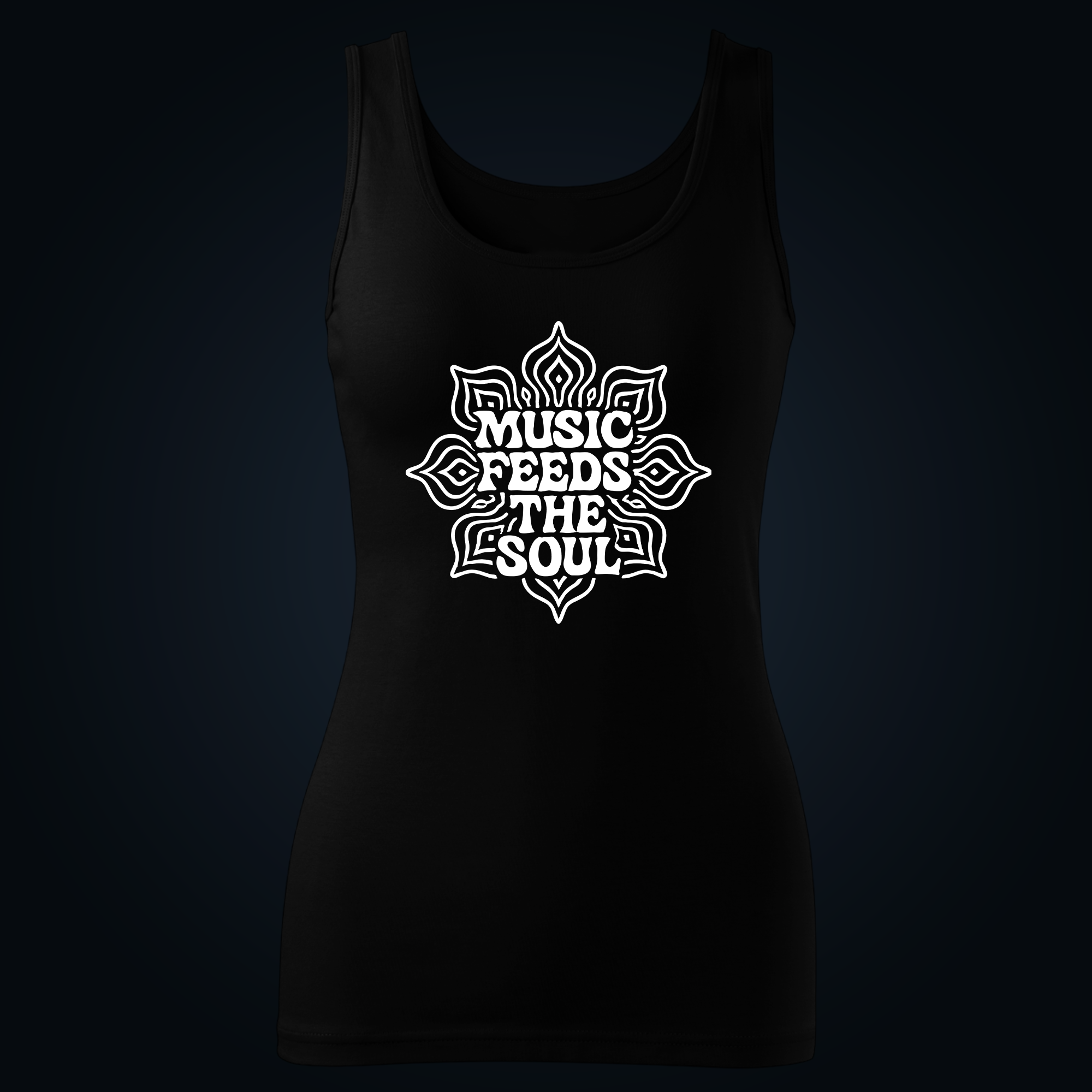 MUSIC FEEDS THE SOUL tank top women - Image 2