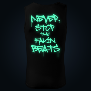 Never Stop tank top men back print