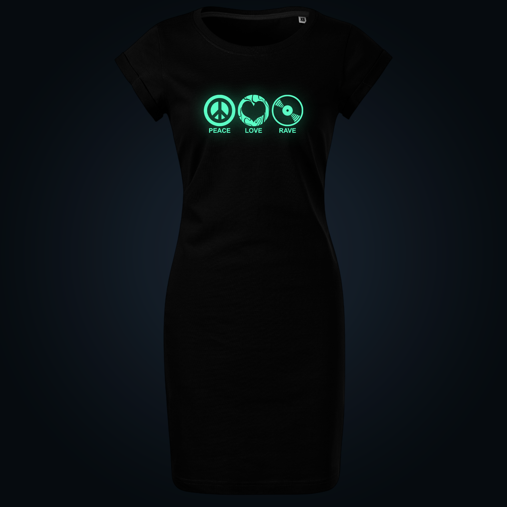 Peace Love Rave dress