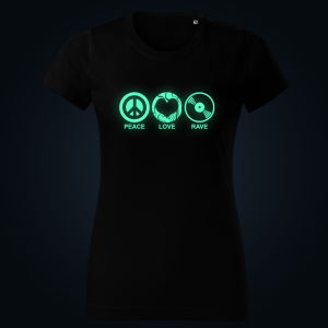 PEACE, LOVE, RAVE women