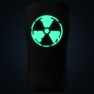 Radioactive tank top men back print