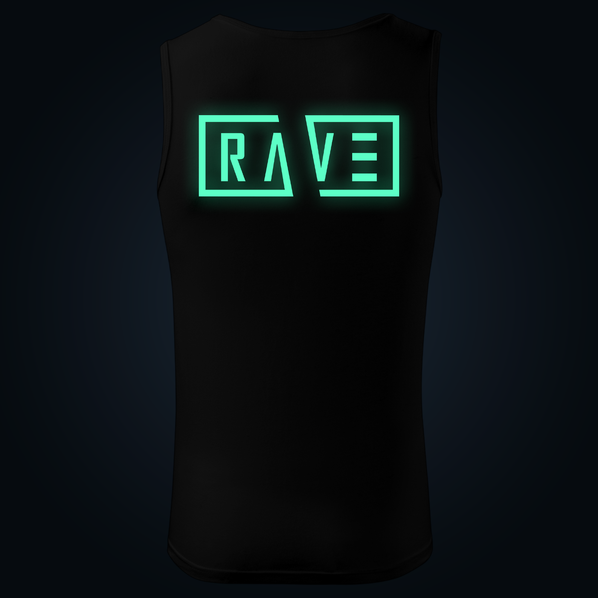 Rave tank top men back print