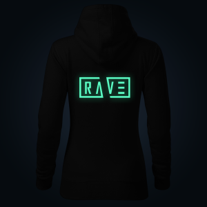 RAVE women's hoodie back print