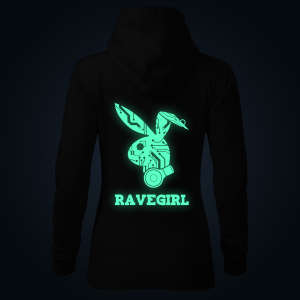 Ravegirl women's hoodie back print