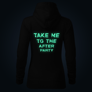 Take Me To The After women's hoodie back print