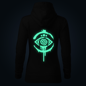 Tribal Eye women's hoodie back print