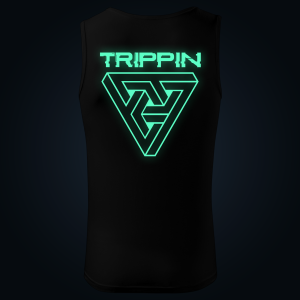 Trippin tank top men back print