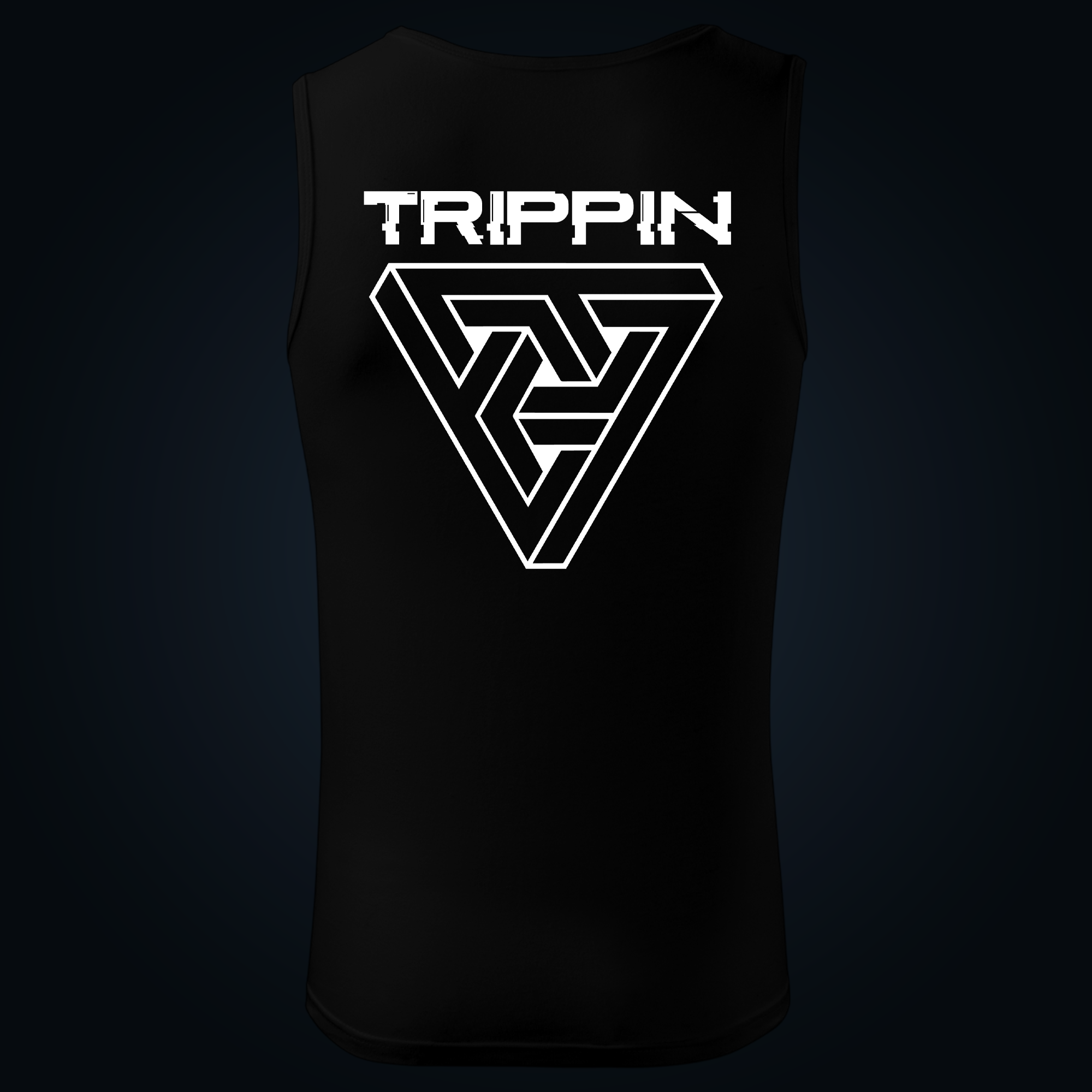 Trippin tank top men back print - Image 2