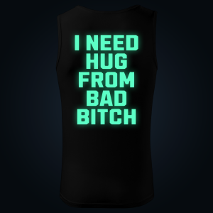 I NEED HUG tank top men back print