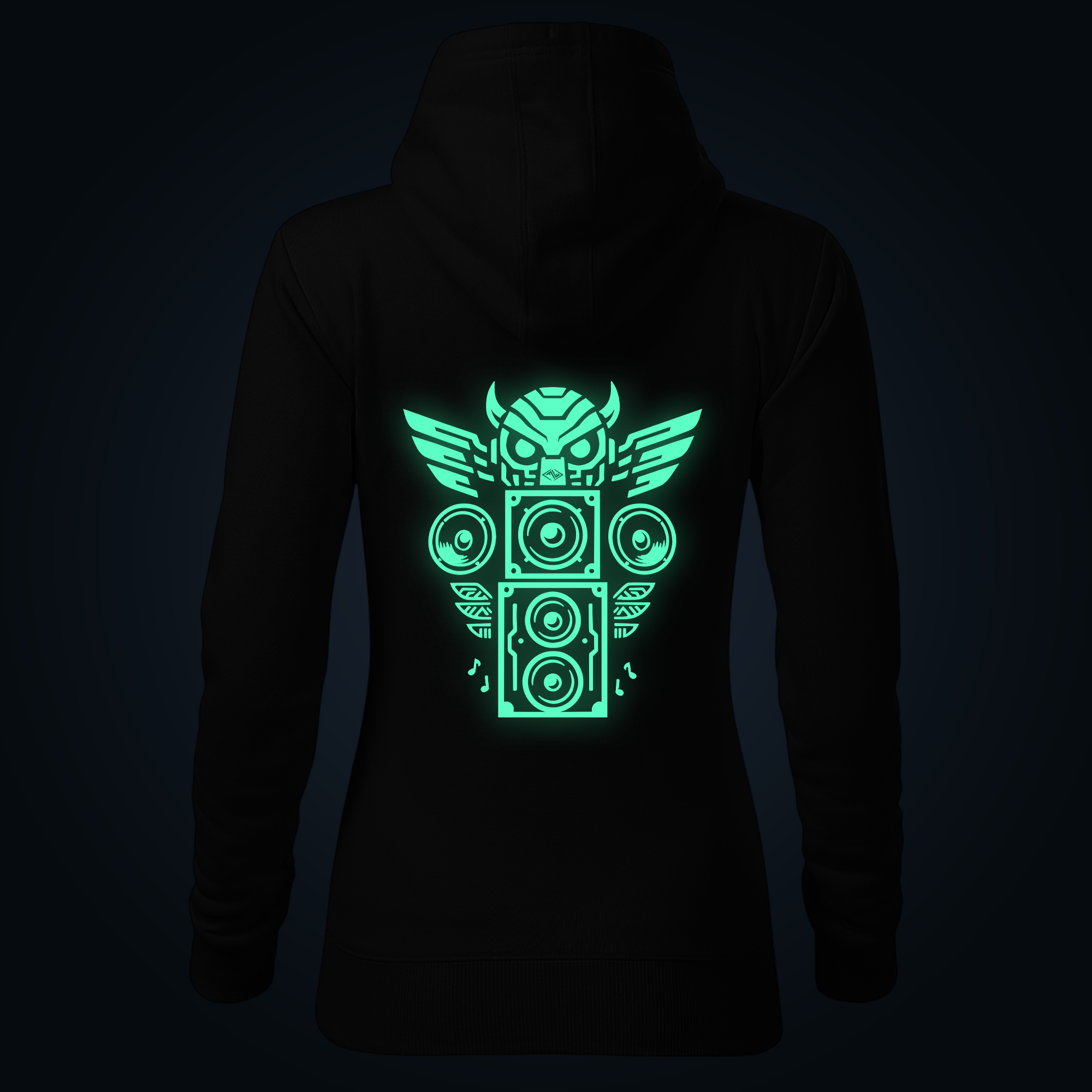 RAVE TOTEM women's hoodie back print