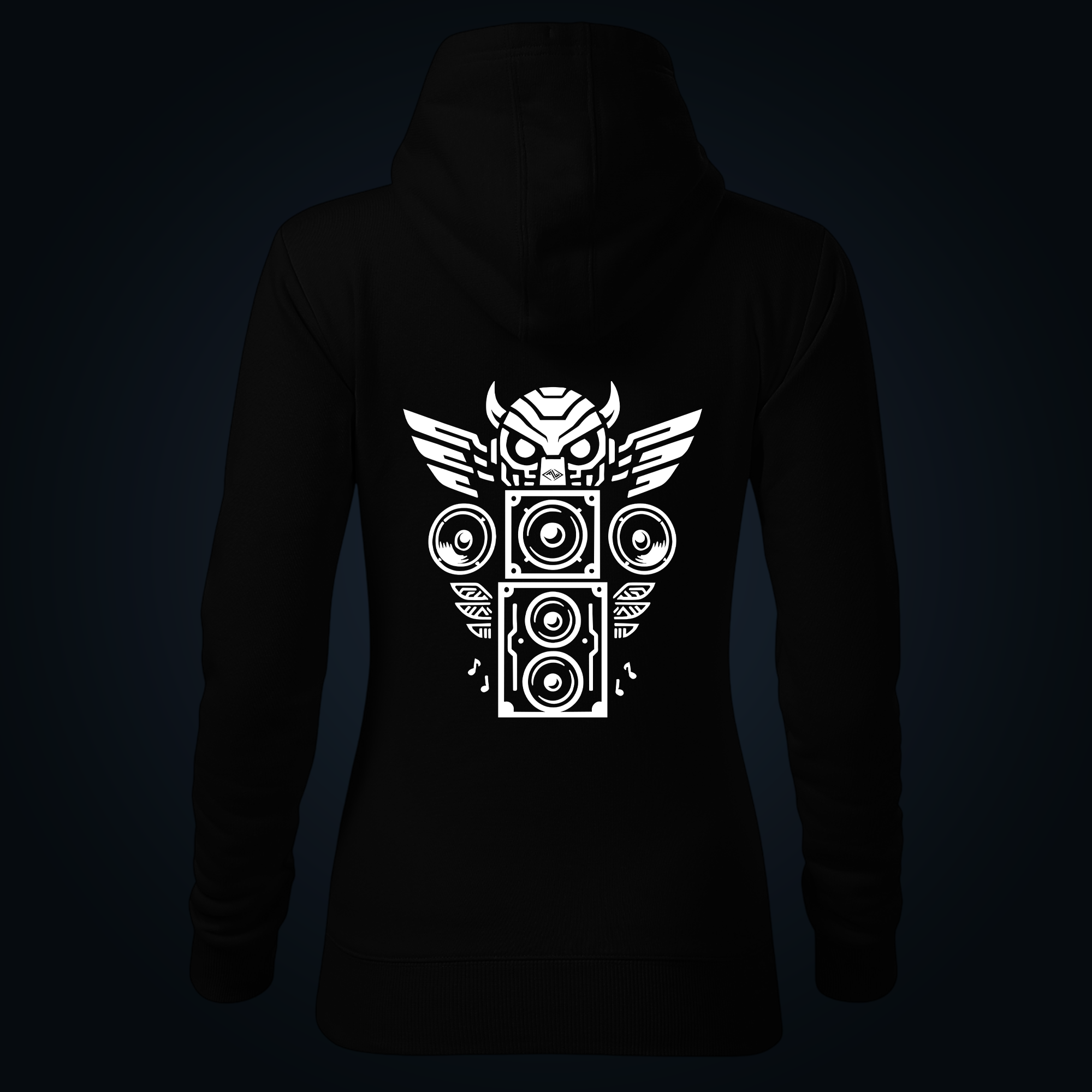 RAVE TOTEM women's hoodie back print - Image 2