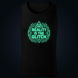 REALITY IS THE GLITCH tank top men